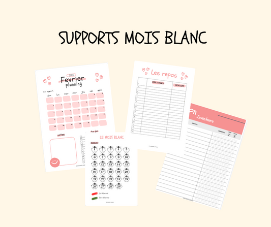 SUPPORTS MOIS BLANC